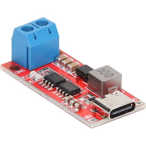 Akkulademodul für 4S Li-Ionen-Akkus, Aufwärtswandler Typ C auf 16,8 V, rot, 2 A Eingang, 0,56 A Ladestrom (1/5)