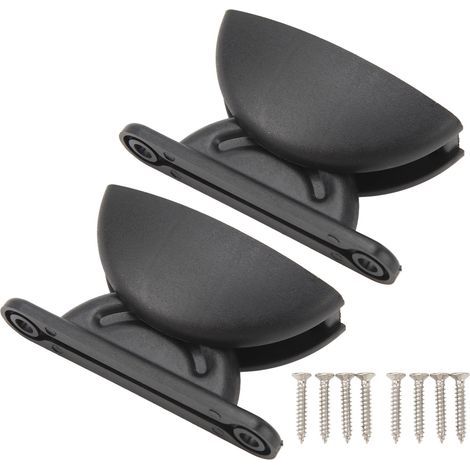 Kit de retenue de porte RV forme arc, arrêt-porte en nylon, crochet de retenue pour camping-car motorisé, noir (1/5)