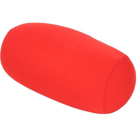 Micro Mini Microbead Back Cushion Roll Throw Pillow Travel Home Sleep Neck Support Red