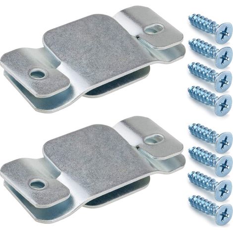 Lot de 4 connecteurs en métal à emboîter pour canapé, Fauteuil inclinable, Chaise ou Chaise Longue (1/4)