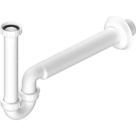 Siphone pour lavabo/bidet 5/4", DN40, blanc (1/3)