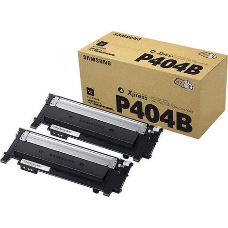 Pack 2 tóner originales samsung clt-p404b negro 1.500 páginas (1/2)