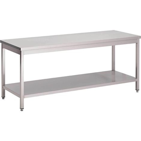 Table Inox Professionnelle Etagère Basse - Gamme 700 - Gastro M