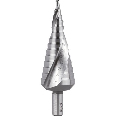 RUKO 101052E HSS Foret étagé Longueur totale 100 mm tige à 3 surfaces 1 pc(s) (1/5)
