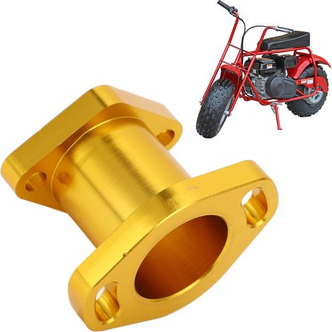 22-mm-CNC-gefräster Ansaugkrümmer aus Aluminiumlegierung für CT200u Minibike/Kart. 22-mm-CNC-gefräster Ersatz-Ansaugkrümmer aus Aluminiumlegierung für VM22 Minibike/Kart, Goldvergaser. (1/5)