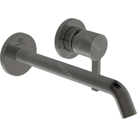 Ideal Standard Joy - Mitigeur de lavabo encastré, bec 225 mm, 2 trous, Magnetic Grey A7379A5 (1/4)