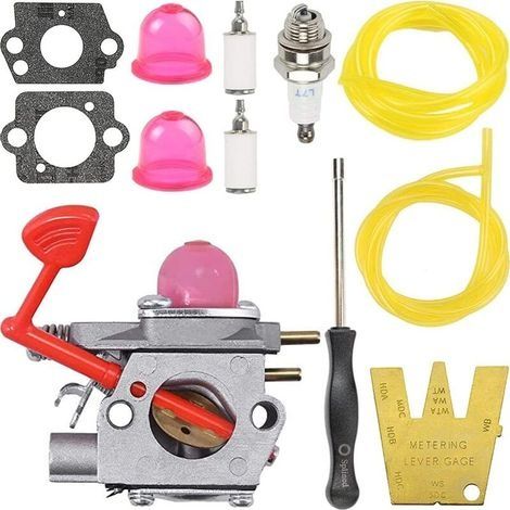 Carburateur de Remplacement pour Poulan Pro BVM200C/BVM200VS/P200C/GBV325/P325, Craftsman 25Cc Souffleur à Gaz 200-210 MPH, McCulloch GBV325/MC200VS/M320/M325Compatible Moteur 2 T (1/4)