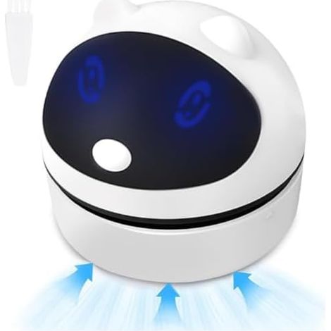 Mini Aspirateur de Table, Aspirateur de Bureau, Aspirateur de Table sans Fil a 360°, USB Rechargeable, pour La Maison Et Le Bureau, pour Table Bureau Coussin Voiture Clavier, Ramasse Miette (1/5)