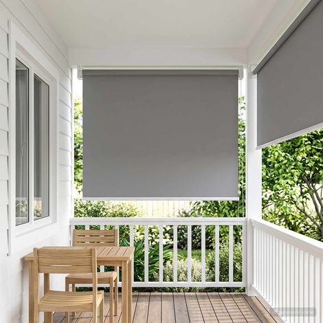 Persiana enrollable exterior con protección UV Gris Claro