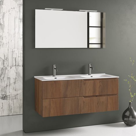 Composizione doppia vasca 5 pezzi ZIP rovere rio (1/5)