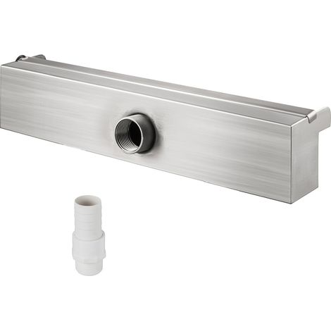 Mophorn Fontana a cascata per piscina, 11,8x4,5x3,1 pollici, cascata di lame in acciaio inox per laghetto balneabile (1/5)