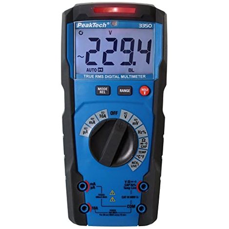 Multimetro digitale PeakTech P 3350 nero compatto 600 volt (1/4)