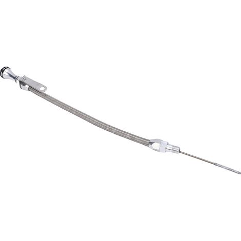 Ortviai Jauge d'huile flexible en acier inoxydable 20 pouces, raccord NPT 1/4" pour carter universel (1/5)