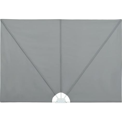 Maison Exclusive - Auvent latéral pliable de terrasse Gris 240 x 160 cm (1/5)