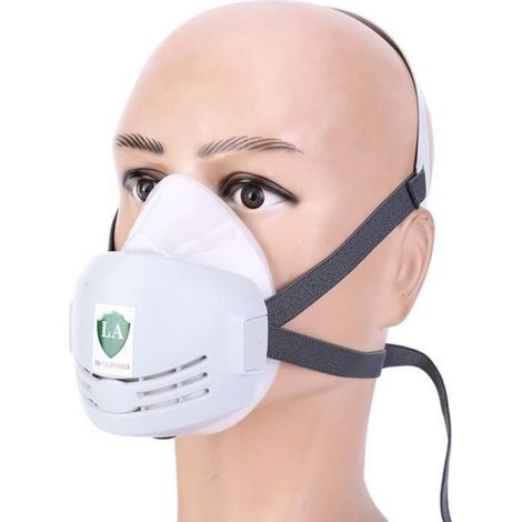 Masque à gaz anti-poussière pour soudeur Filtre de soudage Masque à gaz de pulvérisation de peinture bricolage masque (1/4)
