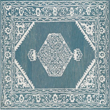 Rug GEVAS Blue 200 x 200 cm Wool (1/5)