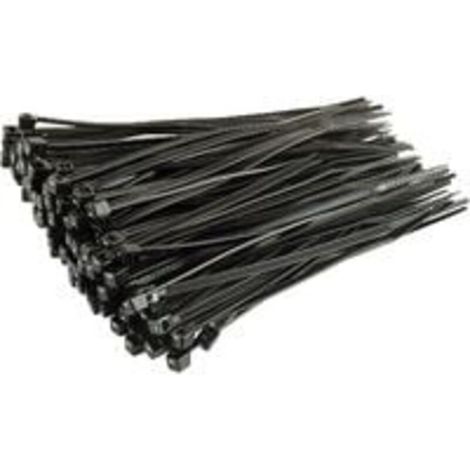 Lot de 100 Serre-câbles, Noir, 150 mm x 3,6 mm, Qualité Supérieure Colliers de Serrage Plastique (1/3)