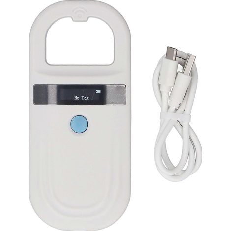 Lecteur/Scanner de médailles pour animaux de compagnie, double fréquence, lecture précise, portable, USB, lecteur de médailles d'identification pour chats ( ) (1/5)