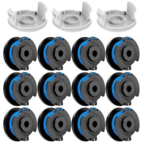 15 Pcs Bobine Fil Coupe Bordure remplacements pour Ryobi One + AC14RL3A 18v 24v 40v Coupe Bordures, Bobines de fil de Rechange Durables pour une Vitesse de Coupe Améliorée, Ø 1,65mm, 40.8m