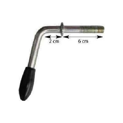 Imline – Poignée de serrage pour bride de roue jockey – Longueur filetage 60 mm – Compatible colliers 35/42/48 mm – Serrage sécurisé et durable