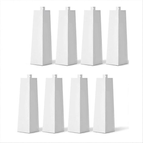 8 Coins Cornières Aluminium Blanc Extérieur Bords de Revêtement PVC Angle (1/5)
