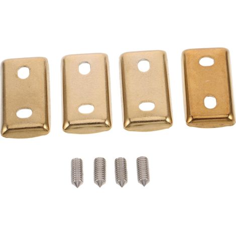 Happyyami L 4 pièces de quincaillerie de rechange en acier inoxydable pour porte-serviettes, accessoires de salle de bain, style minimaliste (1/5)