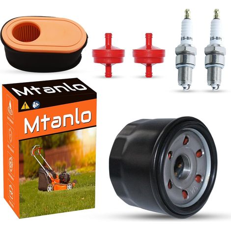Filtre à huile pour MTD 751-12690 CR30 CLT38G CLT42G CLT42H 4P90HU 4P90HUA 4P90HUB Moteur Tondeuse 951-12690 751-11501 937-05065A avec filtre à air BP6ES bougie (1/5)