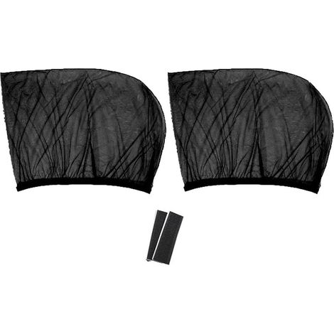 Pare-soleil de fenêtre latérale de voiture, Protection contre la chaleur et les UV, pare-insectes en maille universel pour berlines suv coupés arrière 52x61cm (1/2)