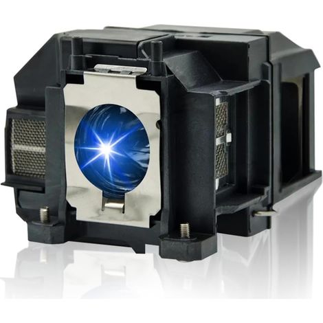 Lampe de remplacement pour projecteur - 1 unité - Verre et plastique haute résistance - Compatible Epson EB-S02 TW480 - Cinéma maison et bureau - Modèle V13H010L67 (1/5)
