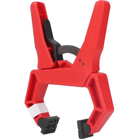 Pince à bois à cliquet haute résistance, serrage rapide automatique, poignée ergonomique, lot de 2, outil de menuiserie robuste. (1/5)