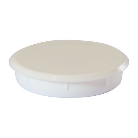 TIMCO Hinge Hole Cover Caps White - 35mm