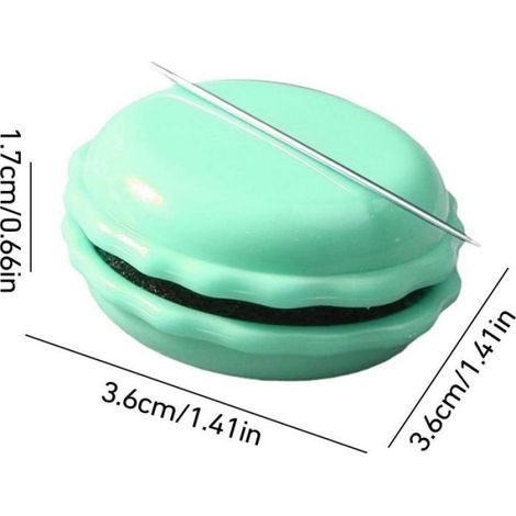 Porte aiguille magnétique - Forme macaron - Couture et broderie (1/5)