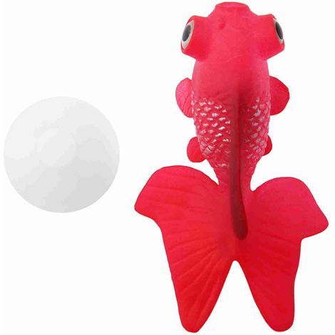 Décoration d'aquarium en Silicone artificiel drôle, petit ornement d'aquarium, poisson rouge rouge