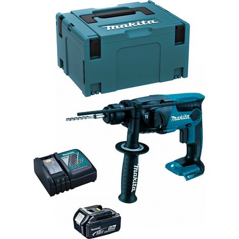 Martillo Perforador MAKITA DHR165RTJ1 (1 x 5,0 Ah + DC18RC + MAKPAC 3) (1/5)