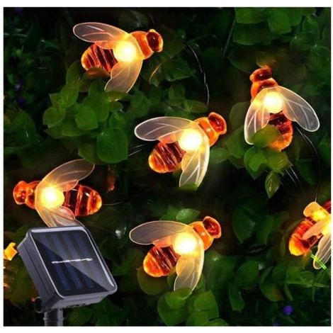 Solar-Bienen-Lichterkette - 30 LED - Wasserdicht - 6,5 m