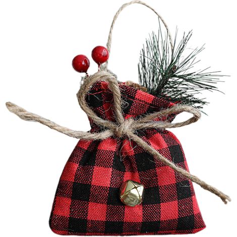 Sac Cadeau De Noël - Sachet Vide Pour Décoration Arbre De Noël - Accessoire Fête De Fin D Année - 1 Pièce (1/5)