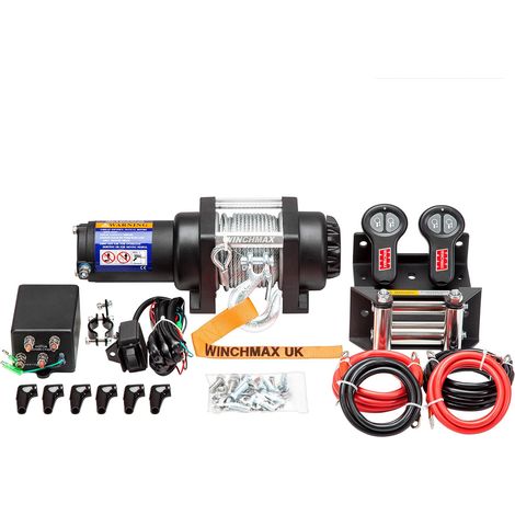 3,000lb (1,361kg) 24v Military Grade Winch. 15.5m x 5mm Wire Rope. Wireless Remote Control. Boat Trailer, Marine.
