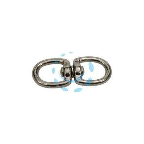 GIVOLARI AD ANELLO DOPPIO OCCHIO IN ACCIAIO CROMATO - mm.65 3/4"