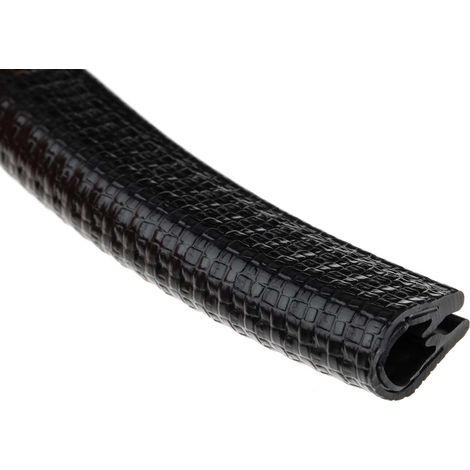 Protection de bordure RS PRO en PVC noir, 20m x 16,8 mm x 10.5mm ( Prix pour Bobine de 20 Mètres ) (1/3)