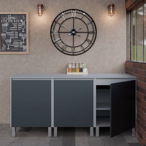 Cuisine d'extérieur en inox KX02 - 180 cm