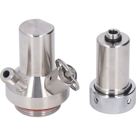 Distributeur de bière pour mini fût Acier inoxydable Embout double raccord rapide Ball Lock pour carbonatation et service (1/5)