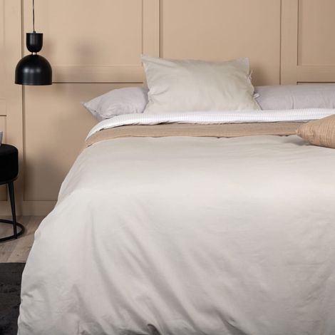Venture Home Ensemble de lit Jenna 200x150 cm Coton Sable (1/5)