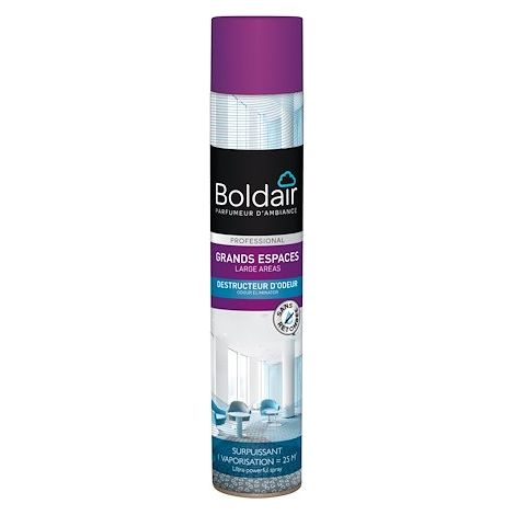 Désodorisant aérosol Boldair buse surpuissante destructeur d'odeurs - 750 ml (1/2)