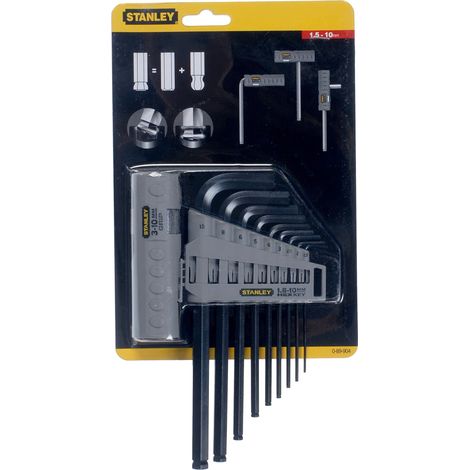 Stanley Tools Hexagon Grip Key Set 9 Metric (1.5-10mm)