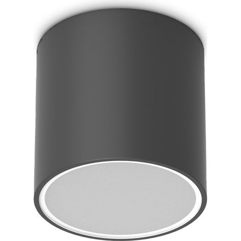 Ideal Lux Lampada da soffitto Techo 1 luce GU10 IP54 nero metallo