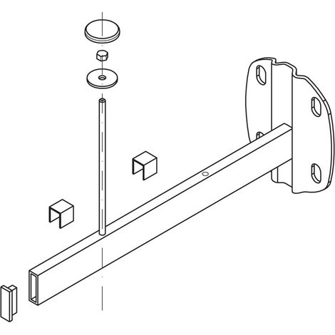 Kermi Universalkonsole Konvektor, L=350 mm, weiß, ZB00180001 (1/5)