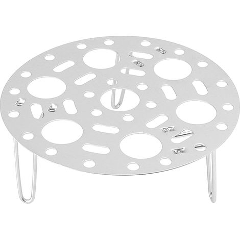 Support de cuisson vapeur pliable en acier inoxydable, plateau multi-fonction pour raviolis, œufs, cuisine maison et restaurant, argenté (1/5)