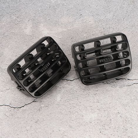 Grille ventilation auto pour Clio II 1998-2006, cadre tableau bord, paire, ABS noir, compatible MK2, bouches d'aération intérieur, accessoire remplacement rapide (1/3)