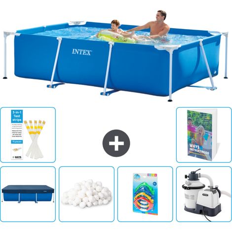 Rechteckiger Frame Pool - 260x160x65 cm - 7-teilig S8