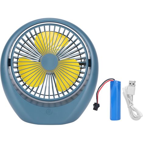 Wiederaufladbarer USB-Tischventilator, tragbarer Mini-Ventilator für Studentenwohnheime, verstellbar und leise
